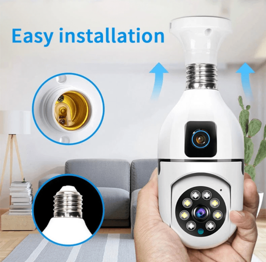 E 27 Dual Lens Bulb Camera