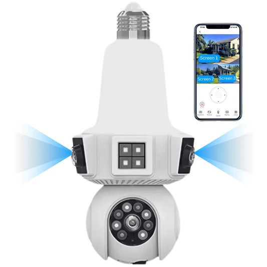 3 Lens Bulb Camera | Triple Lens Indoor Camera